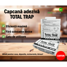 Capcana cu lipici din carton pentru rozatoare si gandaci TOTAL TRAP 