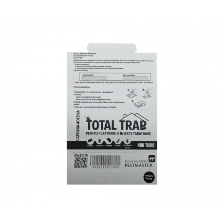Capcana cu lipici din carton pentru rozatoare si gandaci TOTAL TRAP 