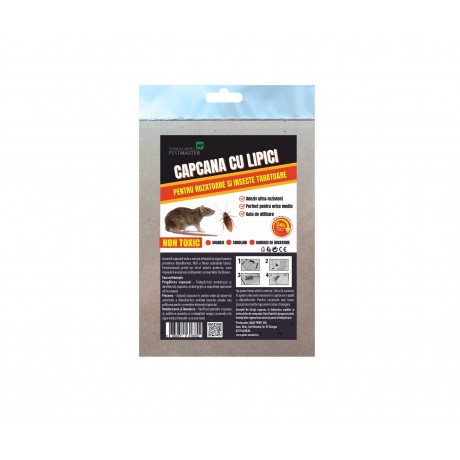 Pestmaster capcana cu lipici, pentru rozatoare (soareci, sobolani) si insecte taratoare – Non-toxica, eficienta, usor de utilizat