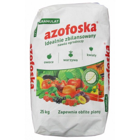 Azofoska ingrasamant Universal, granulat, pentru gradina, 25 kg.