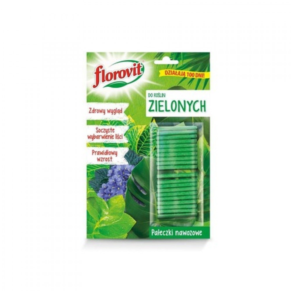 Florovit - ingrasamant bastonase, pentru Plante verzi, 20 gr. (20 bastonase)