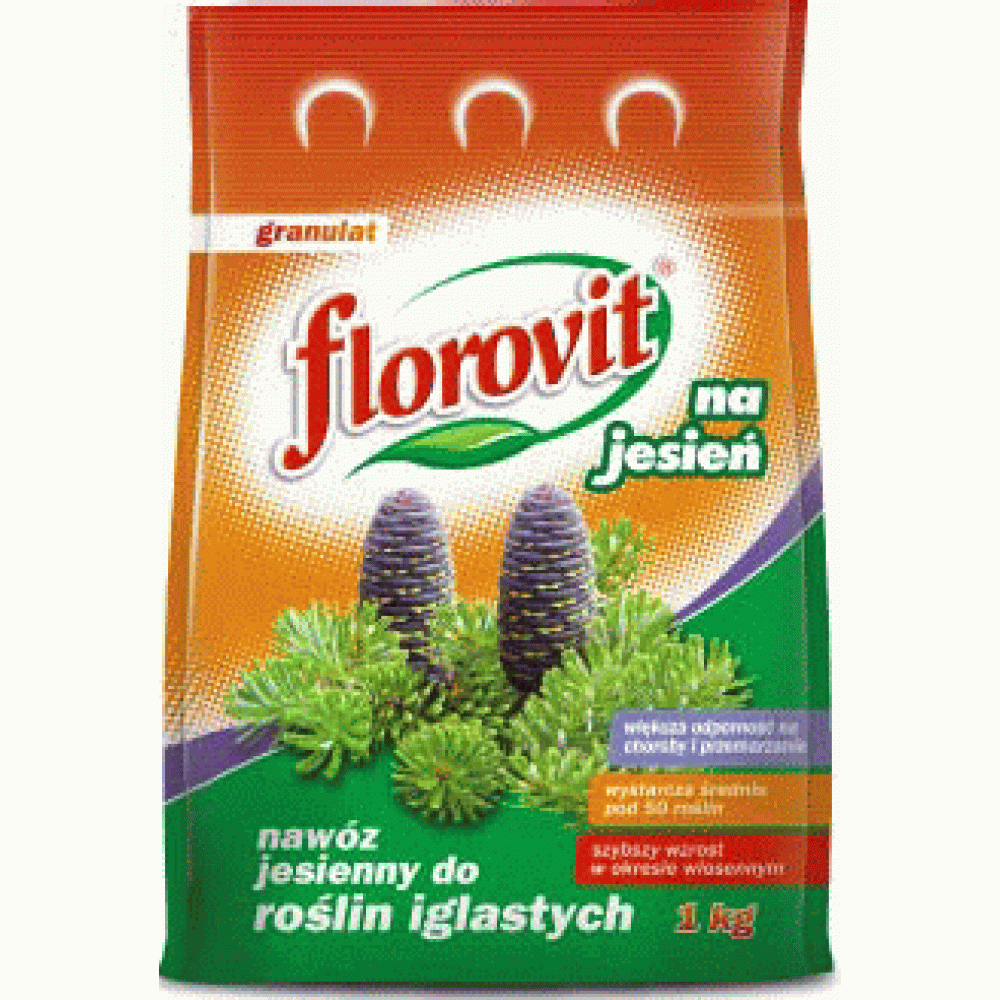 Florovit Ingrasamant granulat de toamna pentru conifere 1 kg.