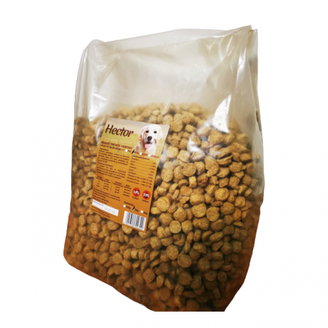 Hector hrana uscata pentru catei,aroma vita, 5 kg