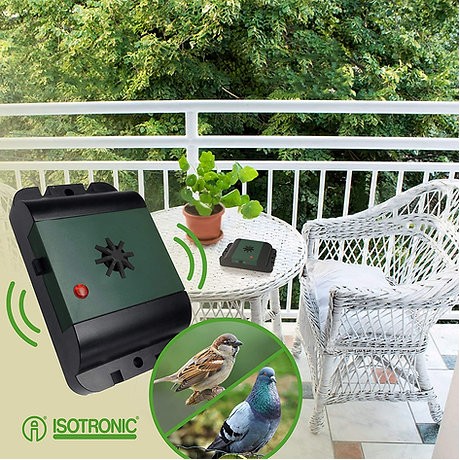 Dispozitiv mobil anti pasari, Isotronic 70628 Birds Repeller, 40mp.