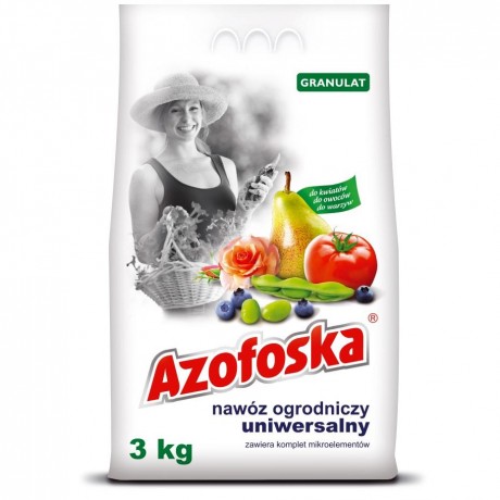 Azofoska ingrasamant Universal, granulat, pentru gradina, 3kg.