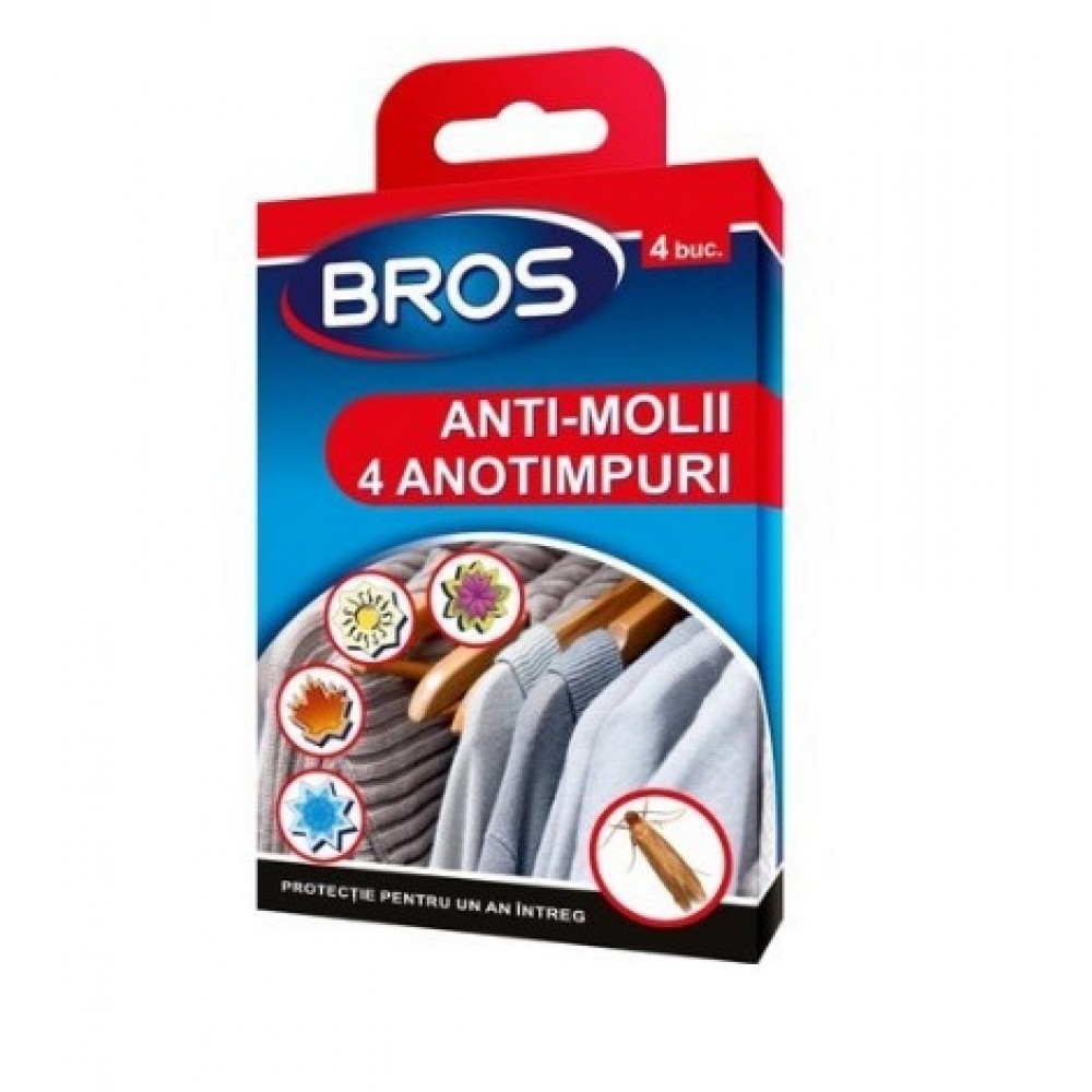 BROS Suport de agatat, anti molii 4 sezoane (259)