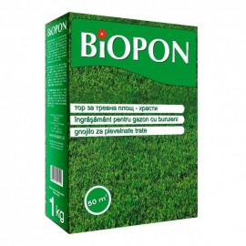 BIOPON ingrasamant gazon cu buruieni control 1 kg