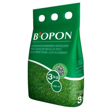 BIOPON ingrasamant gazon cu buruieni control 3 kg