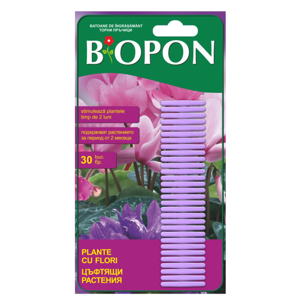 BIOPON ingrasamant plante cu flori sticks 30 pcs