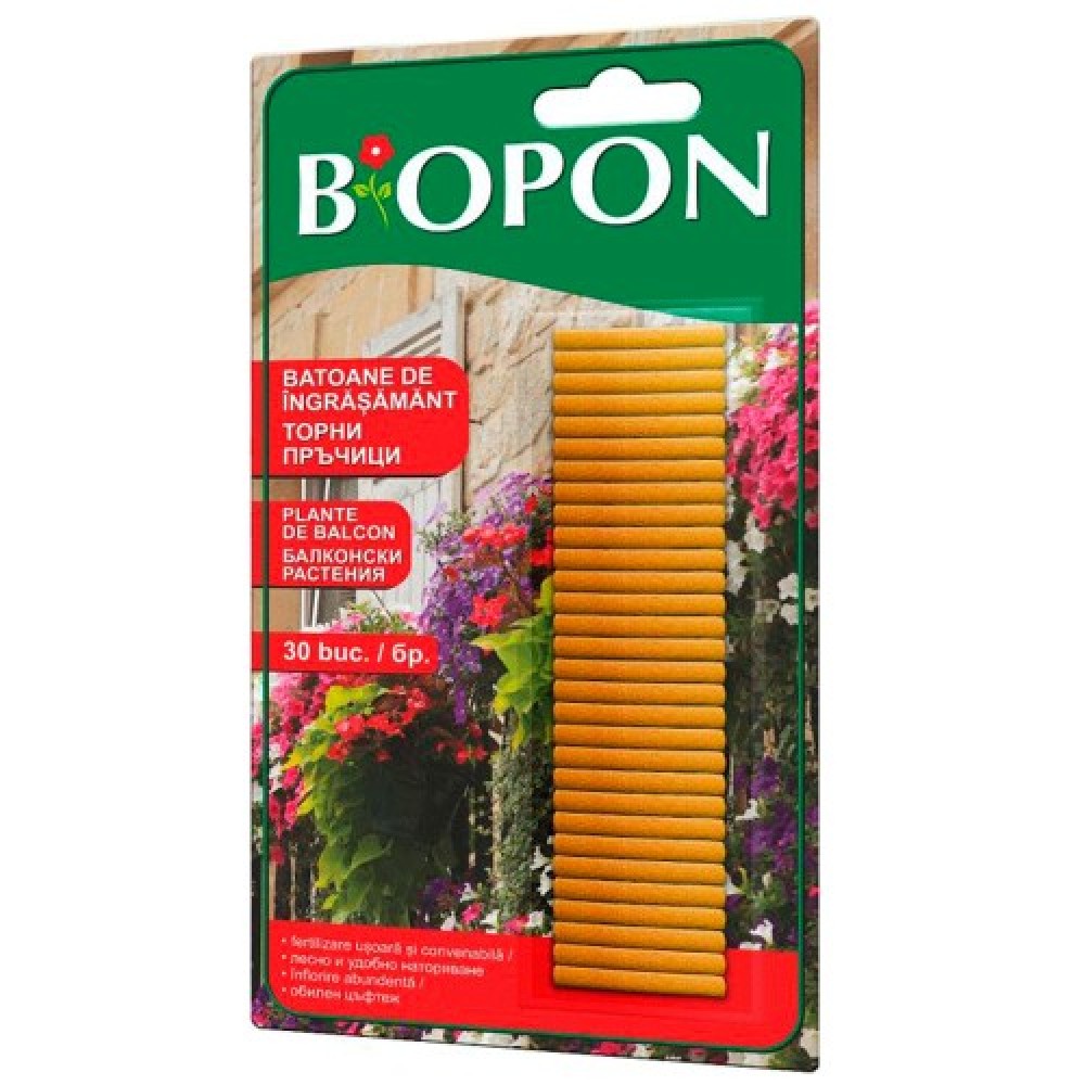 BIOPON ingrasamant plante de balcon sticks 30 pcs