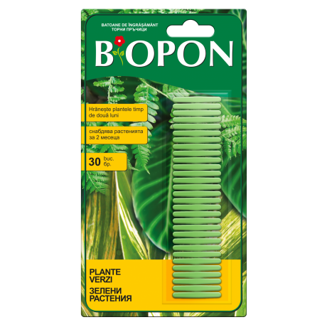 BIOPON ingrasamant plante verzi sticks 30 pcs