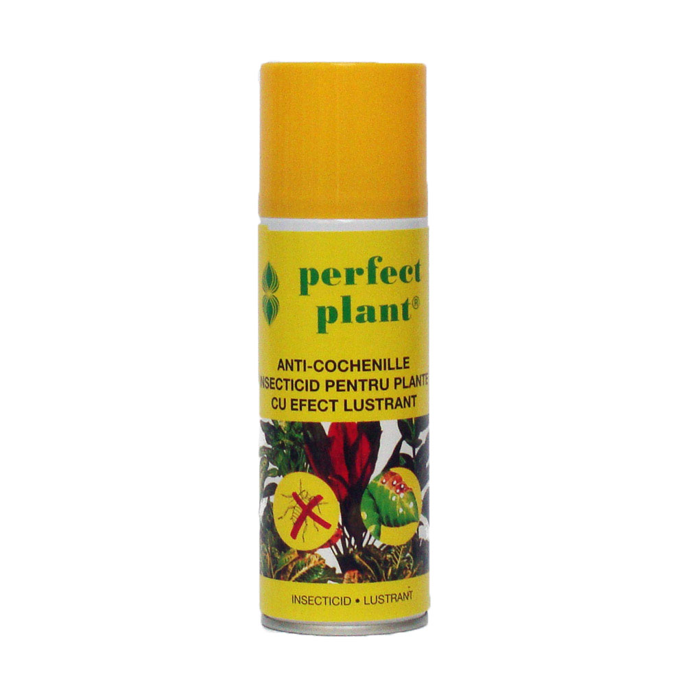 Spray Insecticid anti-cochenille cu efect lustrant Perfect Plant 200 ml.