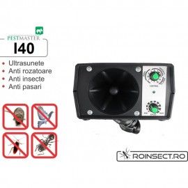 Aparat industrial cu ultrasunete impotriva rozatoarelor, pasarilor si insectelor - Pestmaster I40 - 400mp