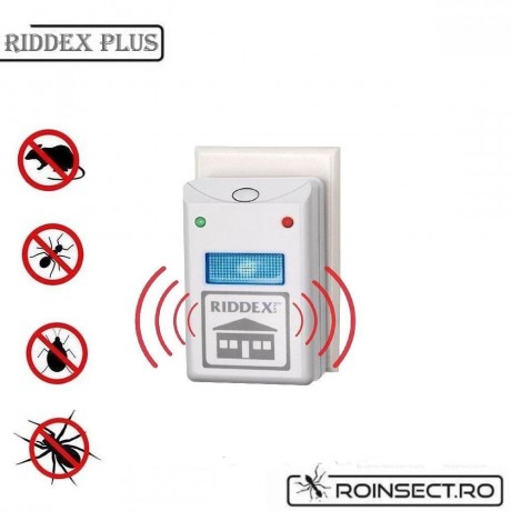 Pest Repeller  Riddex Plus - aparat electronic cu unde electromagnetice impotriva rozatoarelor si a insectelor taratoare. Aria de acoperire - 150mp 