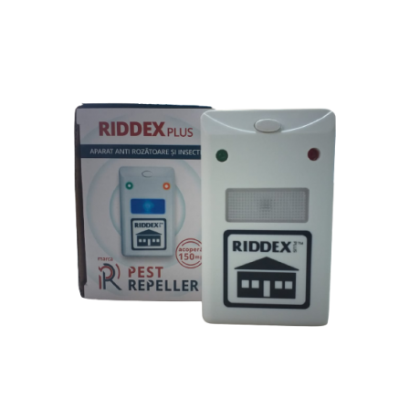 Pest Repeller  Riddex Plus - aparat electronic cu unde electromagnetice impotriva rozatoarelor si a insectelor taratoare. Aria de acoperire - 150mp 
