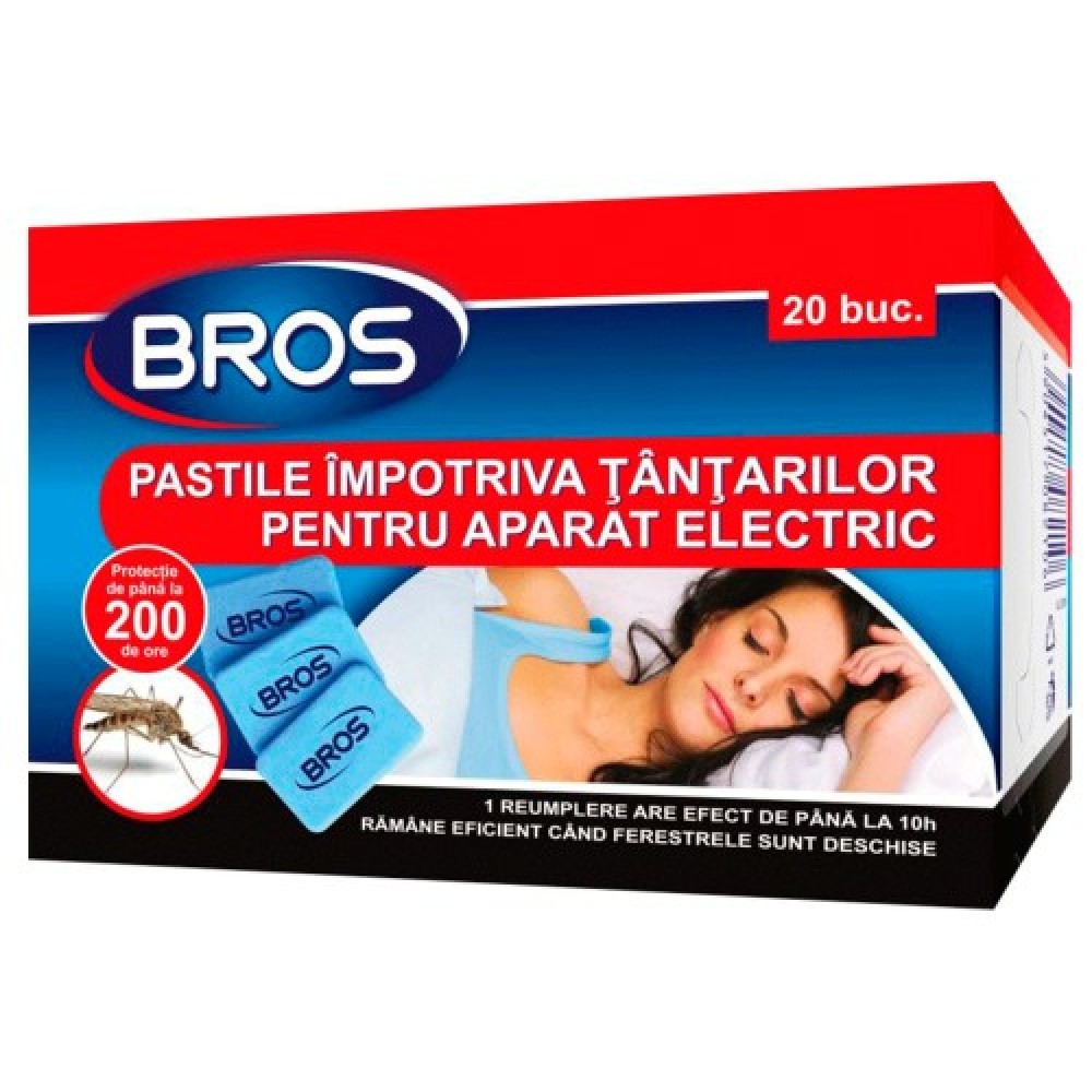 Bros Rezerve pastile impotriva tantarilor pentru aparat electric, 20buc. (011)