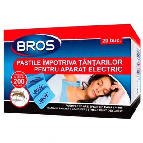 Bros Rezerve pastile impotriva tantarilor pentru aparat electric, 20buc. (011)