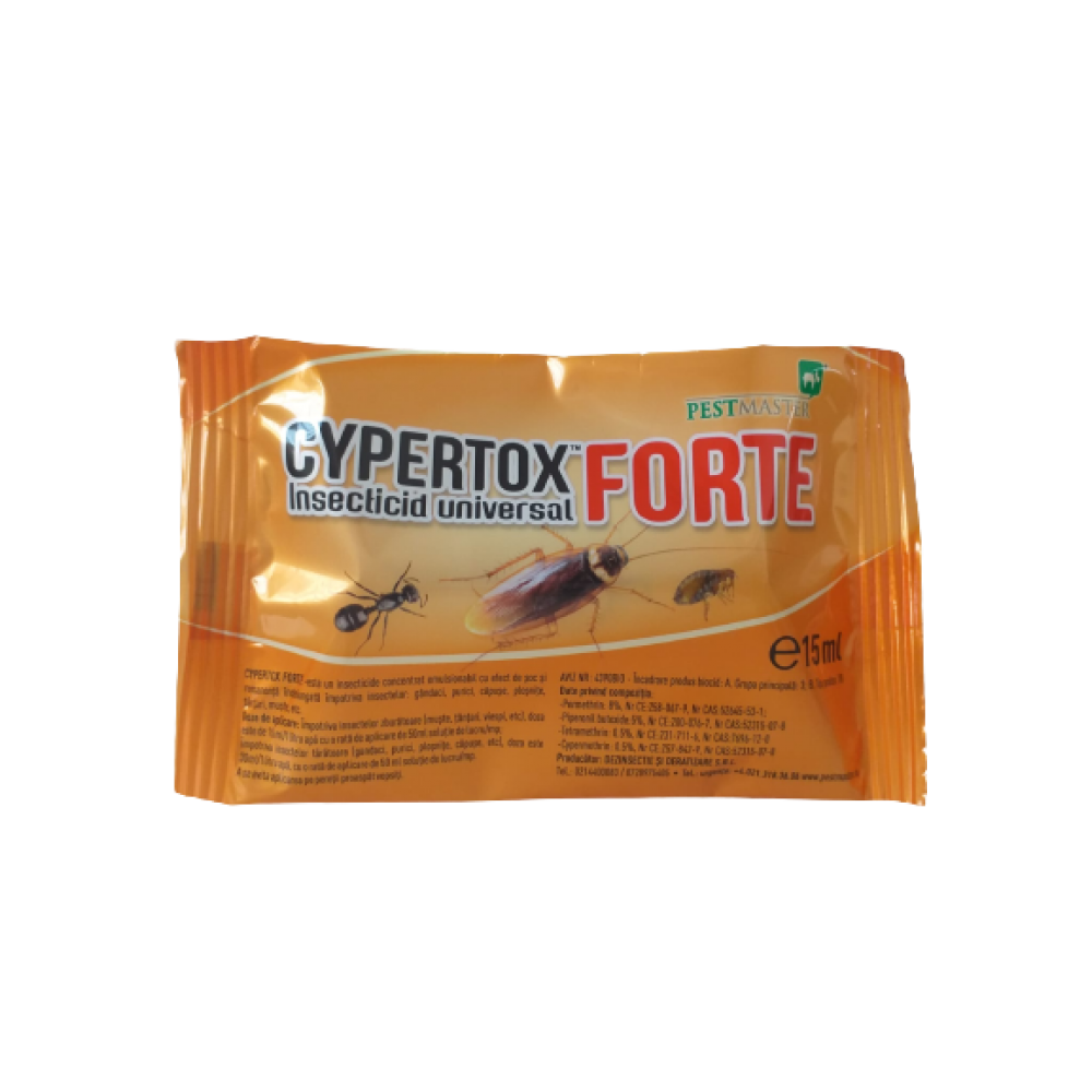 Cypertox Forte universal, impotriva insectelor, 15 ml.