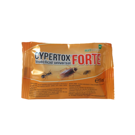 Pachet combatere gandaci de bucatarie (insecte taratoare), insecticid gel MaxForce 20 gr. si insecticid universal Cypertox Forte 15 ml.