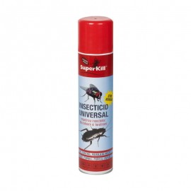 Spray Insecticid Universal SuperKill impotriva insectelor zburatoare si taratoare( muste, tantari, paianjeni, viespi, gandaci, furnici, purici, capuse) 400ml