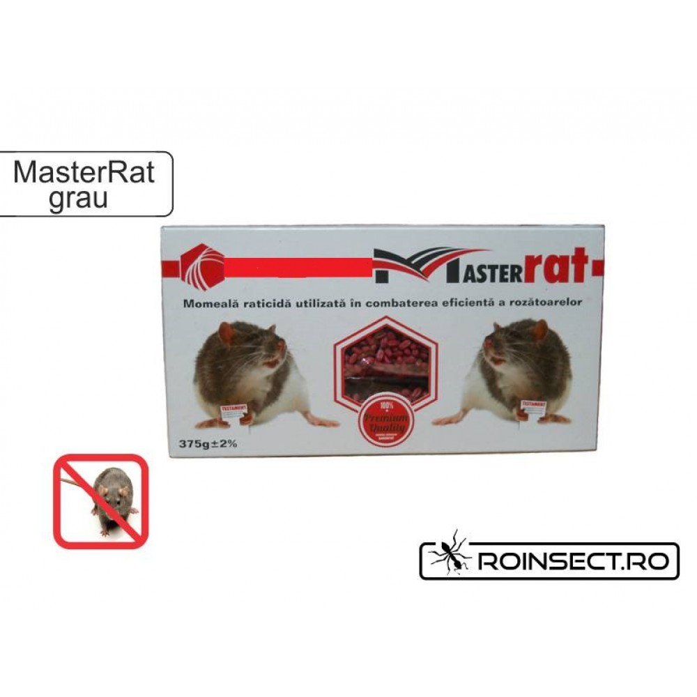 Momeala raticida grau pentru combatere soareci sobolani MasterRat 375g