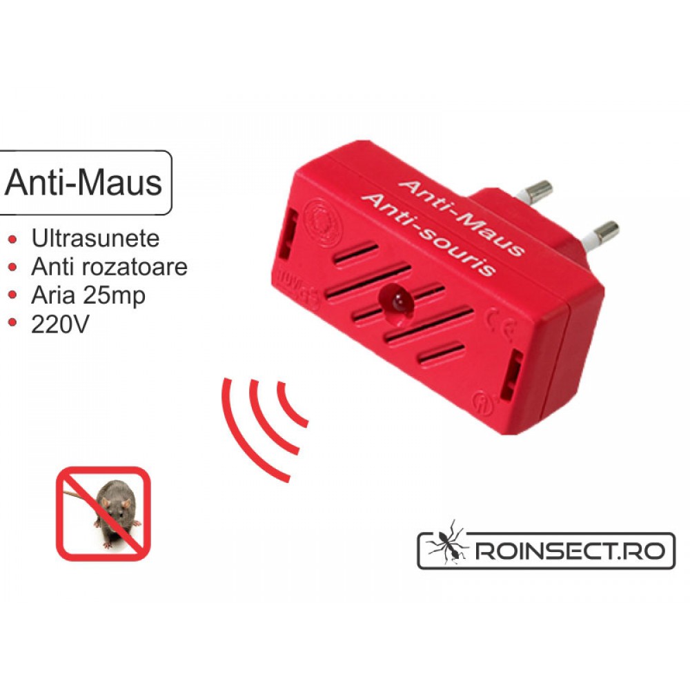 Aparat anti-soarec 35311 (pentru spatii inchise. dormitoare, birouri, etc.) - 25 mp