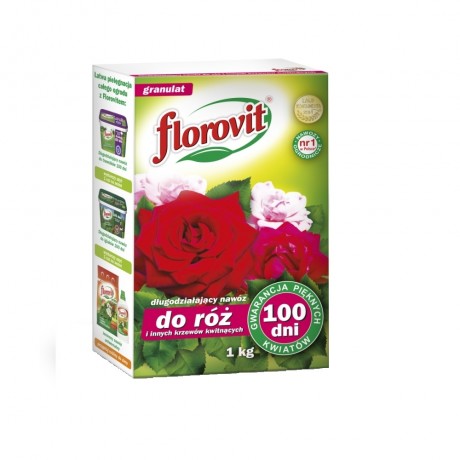 Ingrasamant specializat granulat Florovit pentru trandafiri si alti arbusti ornamentali - cu efect prelungit 100zile 1kg