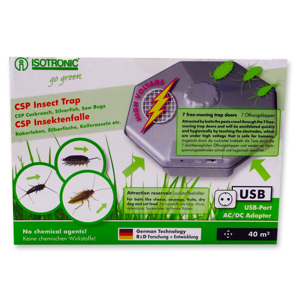 Capcana pentru interior cu lamele electrice anti insecte, gandaci, gandaci de canal CSP 77030, 40mp