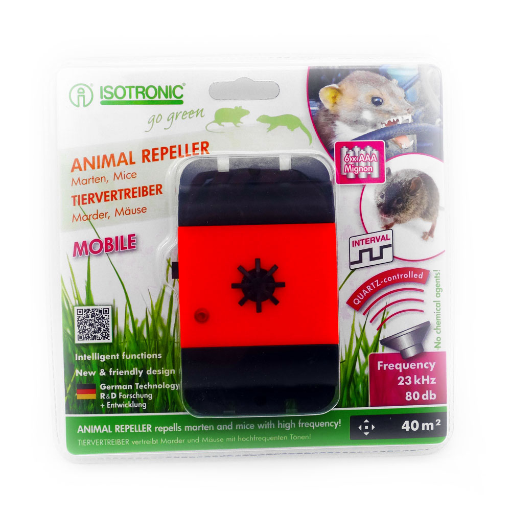 Aparat mobil pentru autovehicule anti-rozatoare jderi dihori soareci sobolani Animal Repeller Mobile 78480 40mp