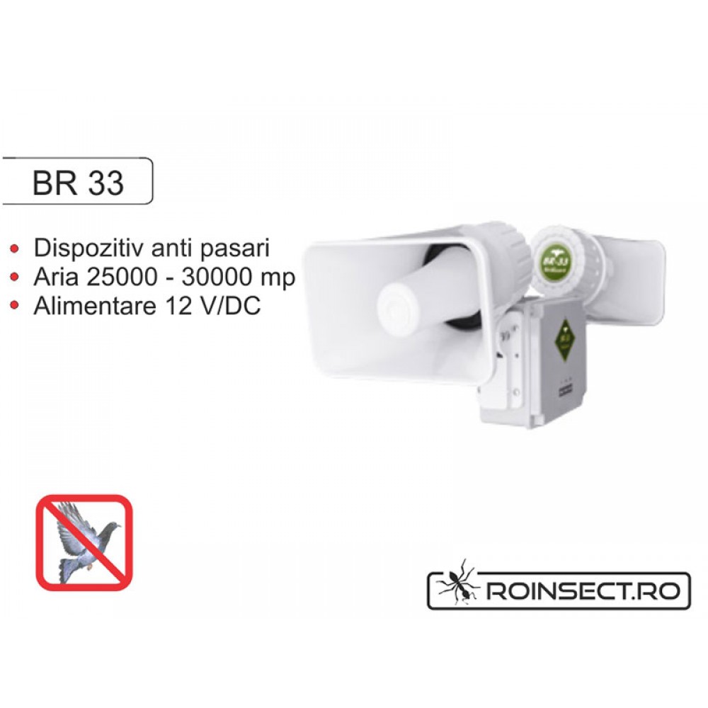 Dispozitiv electronic impotriva pasarilor daunatoare BR 33