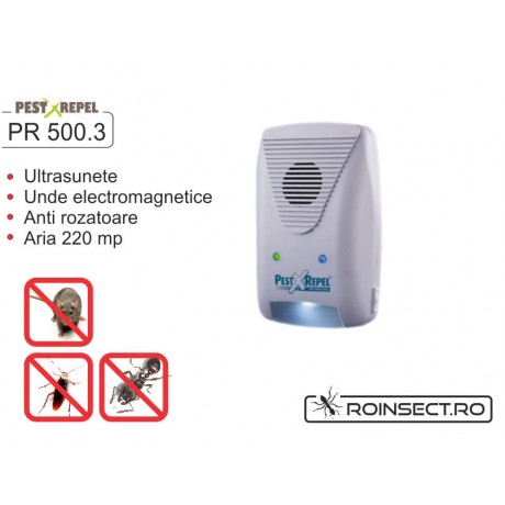 Dispozitiv electronic impotriva rozatoarelor  PR-500.3 - Aria de acoperire - 220 mp