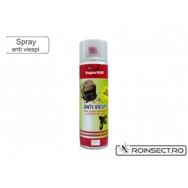 Spray Anti Viespi SuperKill cu jet de pulverizare pana la 4m pentru eliminarea cuiburilor de viespi 500ml 