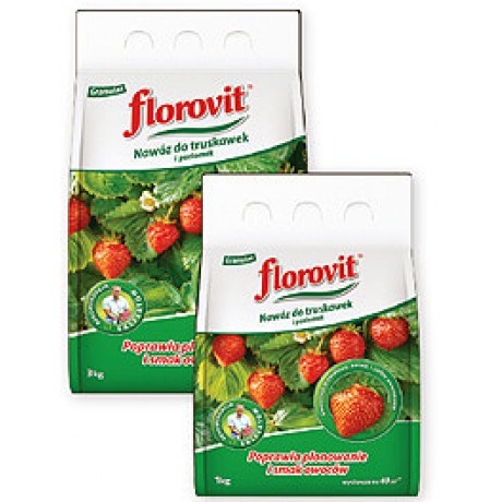 Florovit - ingrasamant specializat granulat pentru capsuni, fragi si fructe de padure 3kg.