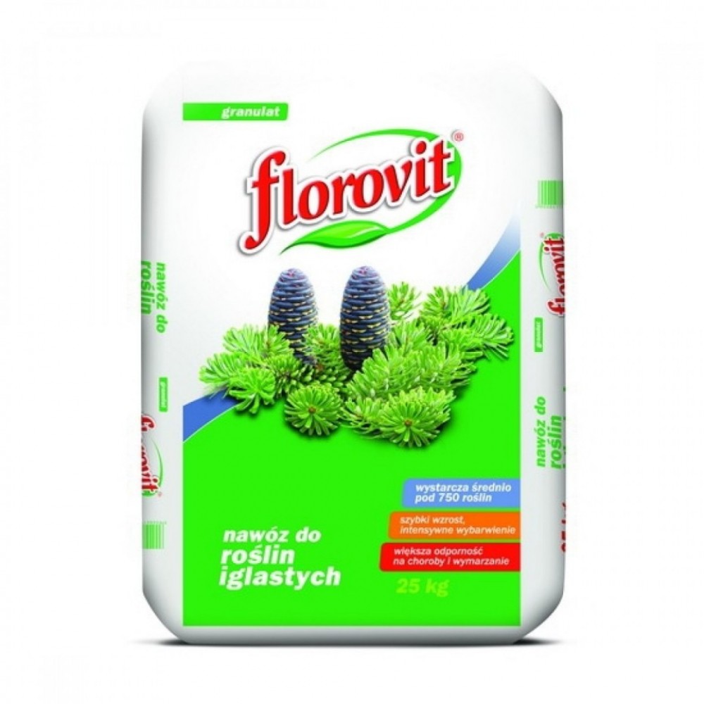 Florovit - Ingrasamant profesional granulat pentru conifere 25kg.