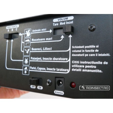 Transonic PRO anti daunatori - soareci, sobolani, dihori, insecte taratoare - 500mp