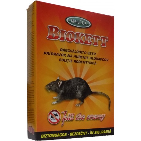 Biokett rodenticid sub forma de boabe de cereale impregnate  (200gr.)