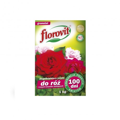 Florovit - Ingrasamant specializat granulat pentru trandafiri si alti arbusti ornamentali - cu efect prelungit 100zile 1kg