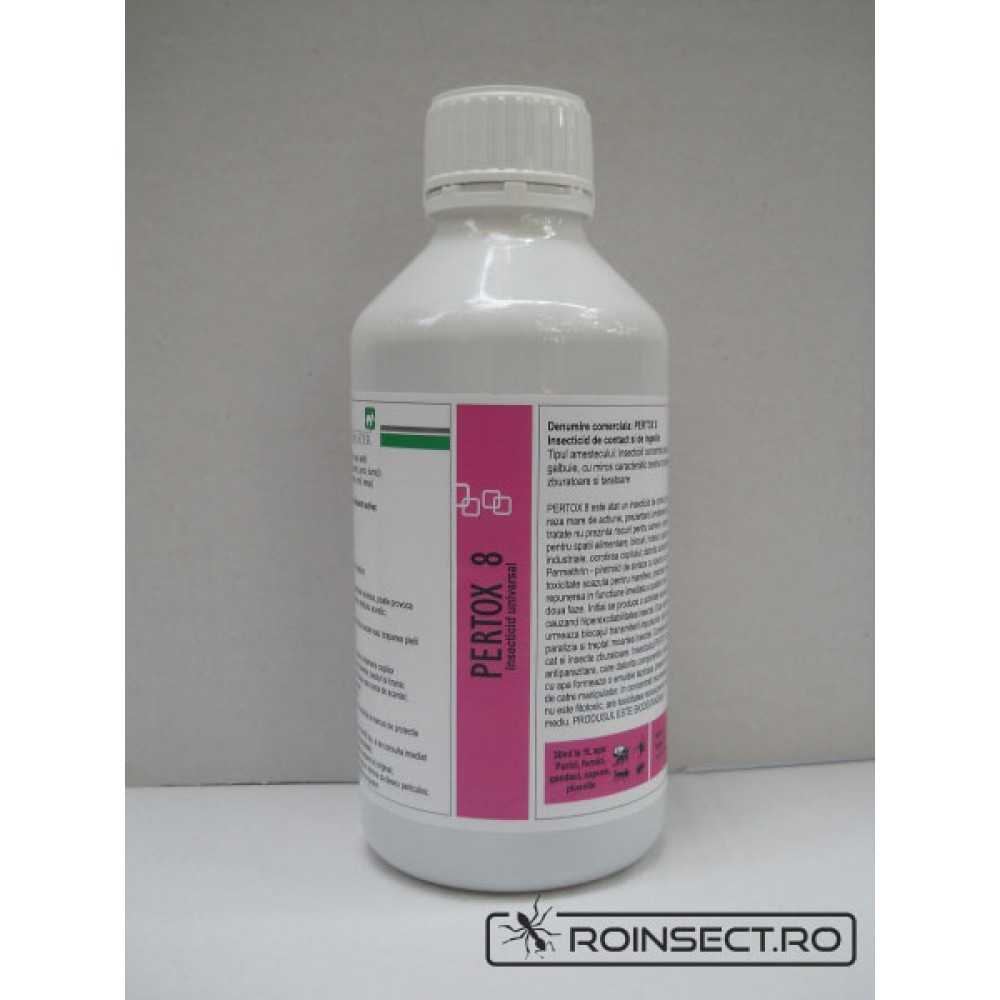 Solutie anti gandaci, muste, tantari, purici, capuse - Pertox 8 1L