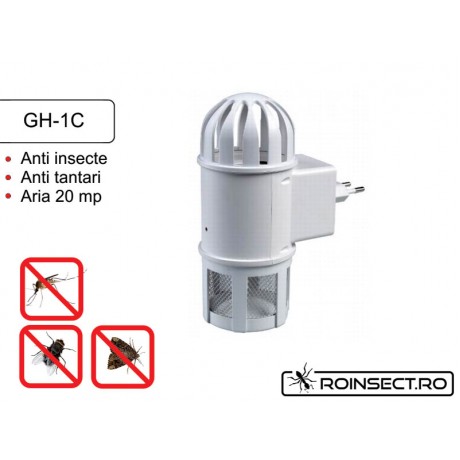 Capcana anti insecte, tantari, muste pe baza de lampi UV GH1C (20 mp)