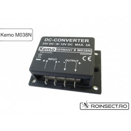 Convertor de tensiune 24V-12V - M038N 