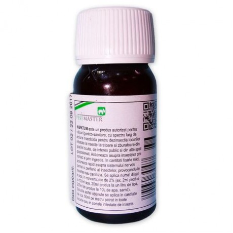 Oferta! Pachet solutie insecticida profesionala, formula concentrata, Pestmaster INSEKTUM FORTE 50ml. x 5buc.
