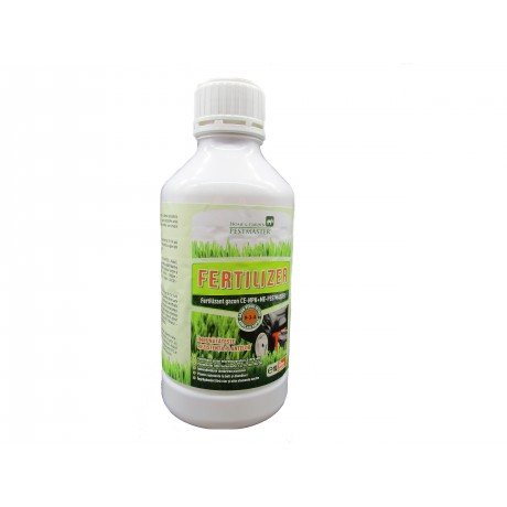 Fertilizant gazon lichid (9-3-4) CE-NPK+ME, FERTILIZER-PESTMASTER, 1l, acoperire 100mp.