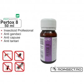 Solutie anti gandaci, muste, tantari, purici, capuse - Pertox 8 - 50ml 